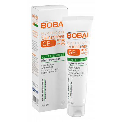 BOBAI SUNSCREEN HYDROCARE GEL SPF 50+ ANTI-SHINE HIGH PROTECTION 60 GM